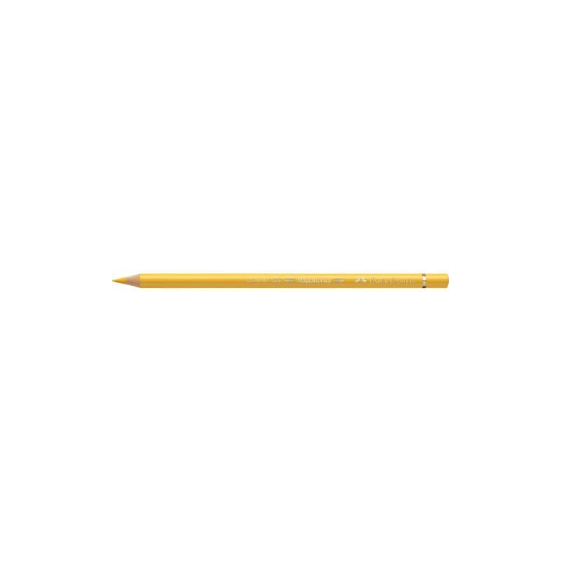 Matite colorate permanenti Faber Castell Polychromos mina 3,8 mm conf. 6 pezzi - giallo cadmio scuro - 110108
