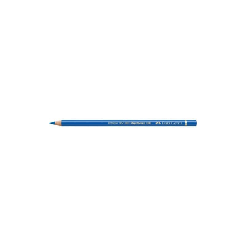 Matite colorate permanenti Faber Castell Polychromos mina 3,8 mm conf. 6 pezzi - blu cobalto verdastro - 110144