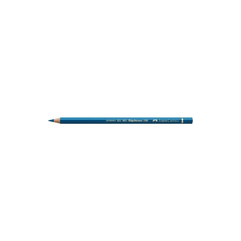 Matite colorate permanenti Faber Castell Polychromos mina 3,8 mm conf. 6 pezzi - turchese azzurro - 110149