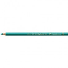 Matite colorate permanenti Faber Castell Polychromos mina 3,8 mm conf. 6 pezzi - verde cromo ossido ardente - 110276