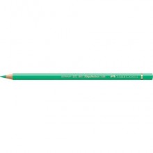 Matite colorate permanenti Faber Castell Polychromos mina 3,8 mm conf. 6 pezzi - verde ftalico chiaro - 110162