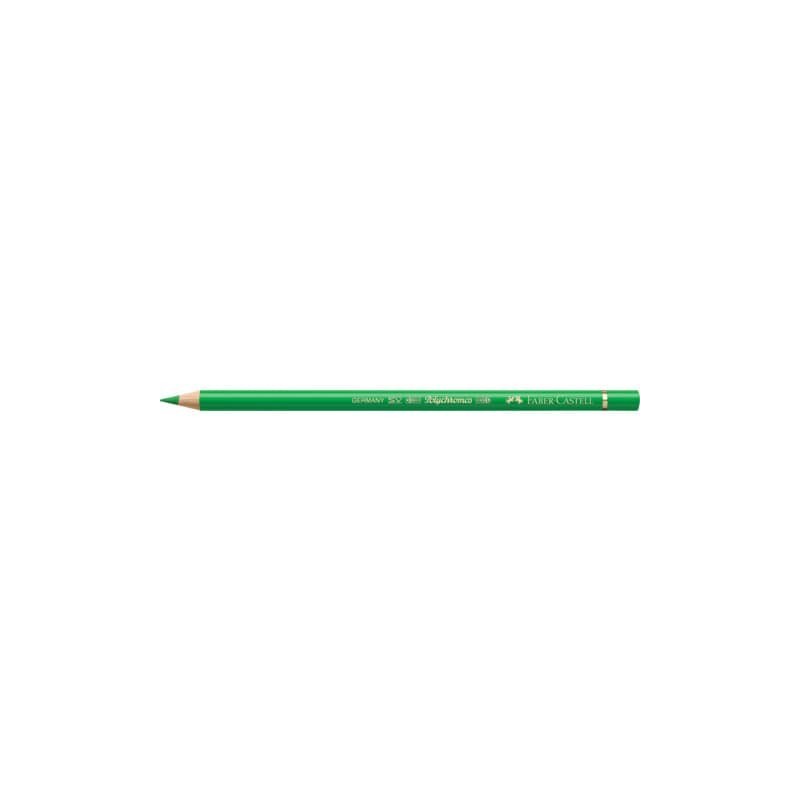 Matite colorate permanenti Faber Castell Polychromos mina 3,8 mm conf. 6 pezzi - verde foglia - 110112