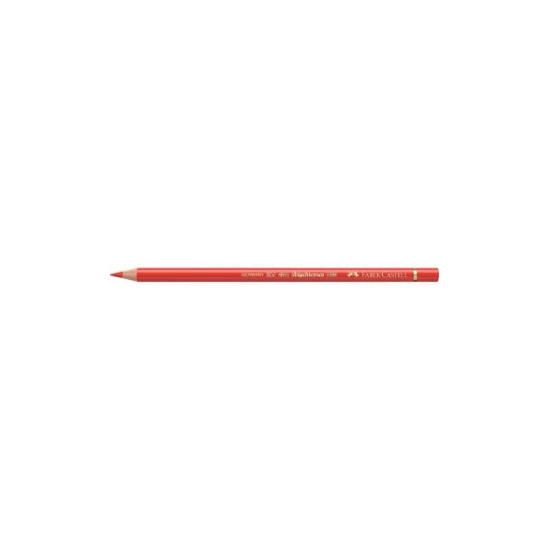 Matite colorate permanenti Faber Castell Polychromos mina 3,8 mm conf. 6 pezzi - rosso cadmio scuro - 110117