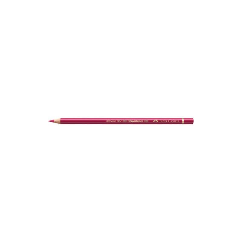 Matite colorate permanenti Faber Castell Polychromos mina 3,8 mm conf. 6 pezzi - rosa carminio - 110127