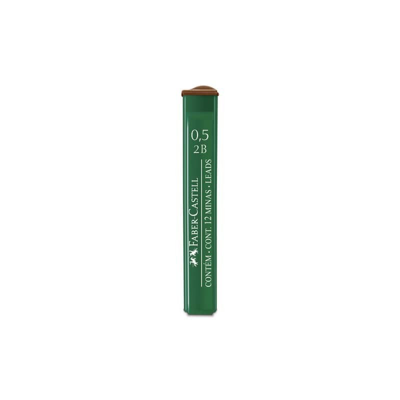 Astucci 12 mine 2B Faber-Castell Poly 0,5 mm - scatola 12 astucci 521502