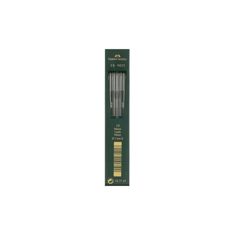 Astuccio 10 mine B Faber-Castell TK 9071 2 mm - 127101