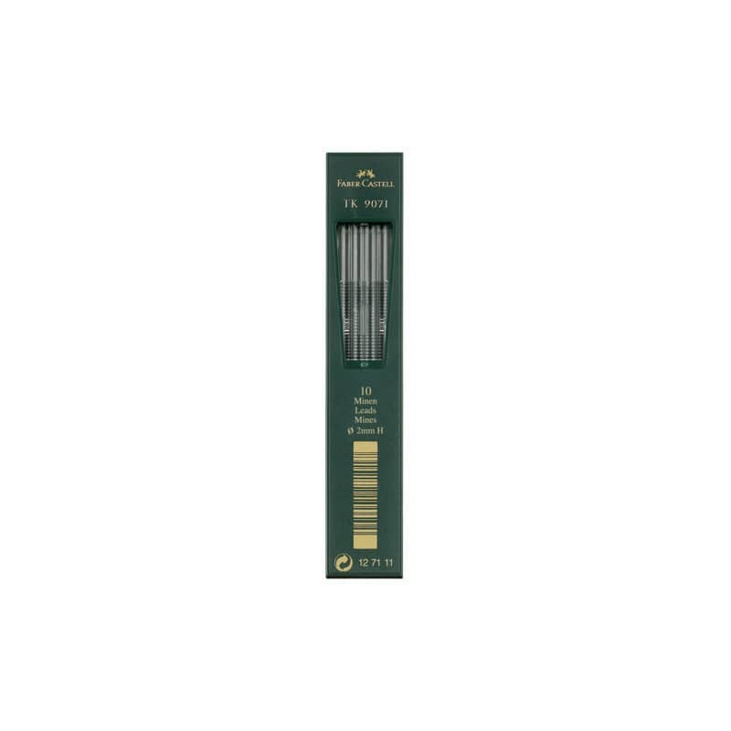 Astuccio 10 mine H Faber-Castell TK 9071 2 mm - 127111