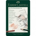 Set metallo Faber Castell Monochrome belle arti small conf. 12 elementi - 112975