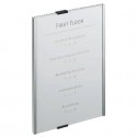 Targhe DURABLE INFO SIGN alluminio/acrilico trasparente/argento metallizzato 210x297 mm - 480623