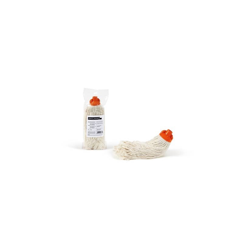 Mop in cotone Perfetto Factory 280 g bianco / coccia arancio 0024F