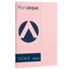 Carta colorata Favini Rismacqua colori tenui 90 g/m² A4 - risma da 100 fogli rosa - A69S144