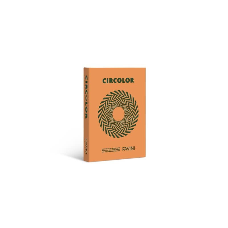 Carta colorata Favini Circolor 100% riciclata 80 g/m² A4 - risma da 500 fogli arancio zucca - A71E524