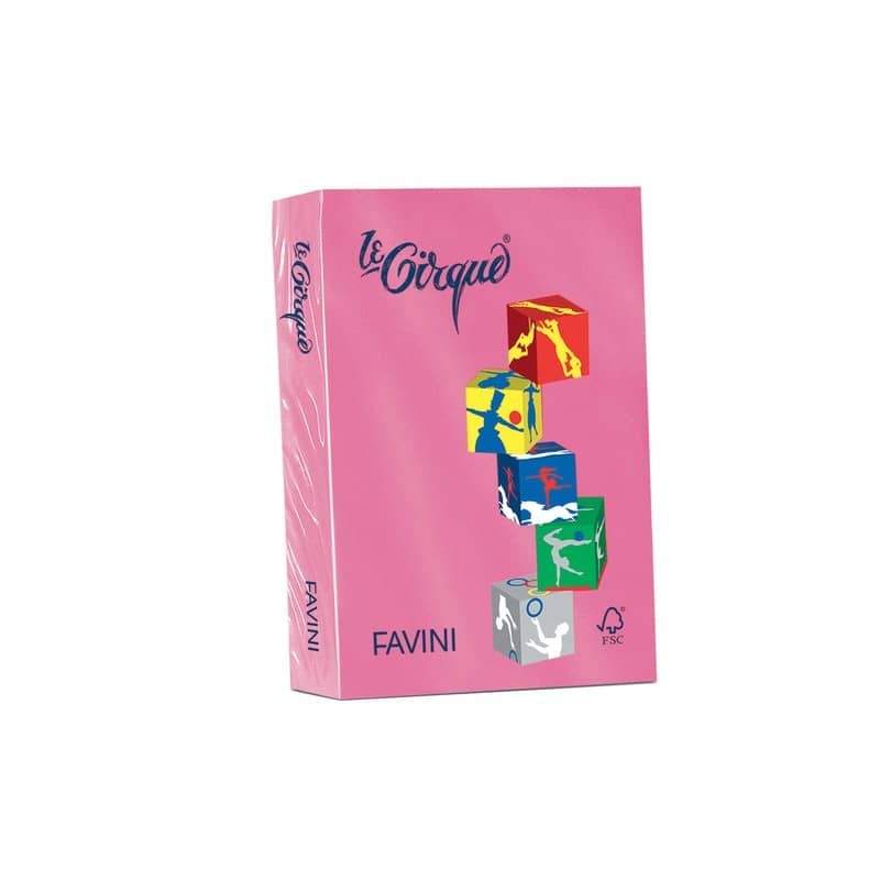 Carta colorata Favini Le Cirque A4 160 g/m² colori forti - risma da 250 fogli ciclamino - A74F304