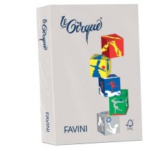 Carta colorata Favini Le Cirque A4 160 g/m² colori tenui - risma da 250 fogli grigio - A74U304