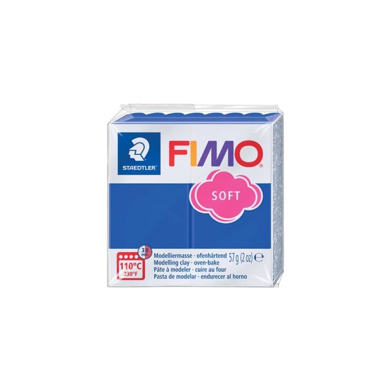 Pasta modellabile Staedtler FIMO® soft 57 g blu brillante - 8020-33 (Conf.6)