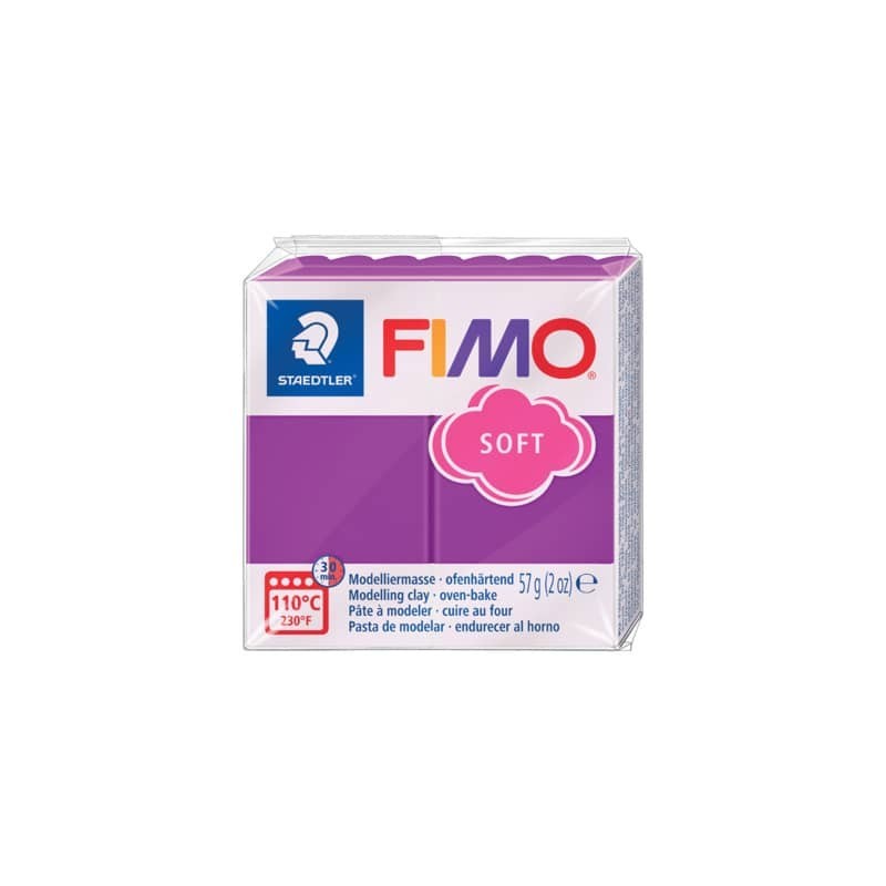 Pasta modellabile Staedtler FIMO® soft 57 g porpora - 8020-61 (Conf.6)