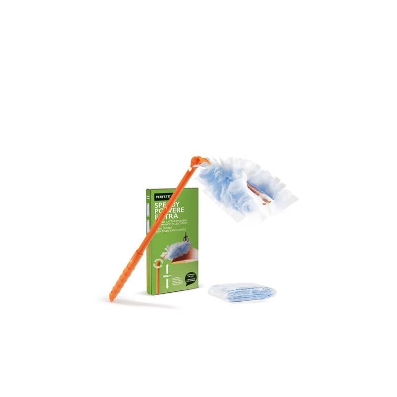 Piumino Perfetto Speedy polvere manico allungabile + 2 ricambi 12841