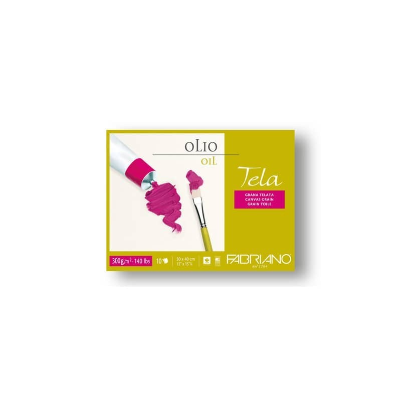 Blocco carta per pittura a olio TELA 300 g - 10 fogli 30x40 cm - 68003040