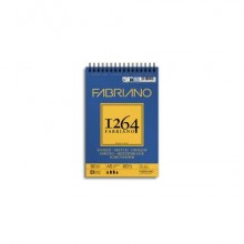 Blocco spiralato Fabriano 1264 schizzi 90 g 60 fogli A5 - spirale lato corto - 19100636