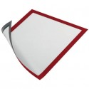 Cornici con pannello magnetico DURABLE DURAFRAME® MAGNETIC A4 PPL rigido rosso 236x323 mm  conf. 5 - 486903