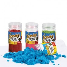 Espositore Lisciani Sandy Rolls sabbia magica colorata 200 g Gluten Free colori assortiti - 95438