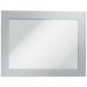 Cornici con pannello magnetico DURABLE DURAFRAME® A6 argento metallizzato 176x130mm  conf. 2 - 487023
