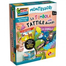Gioco in scatola Lisciani Montessori La Tombola Tattile degli Animali - 72460