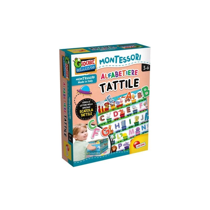 Gioco in scatola Lisciani Montessori Plus Alfabetiere Tattile - 72446