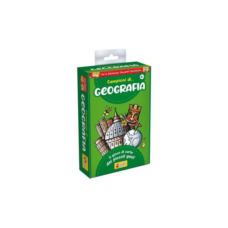 Gioco in scatola materie scolastiche I'm a Genius Geografia - 92307