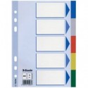 Intercalari in cartoncino rivestiti in PPL Esselte Essentials A5 - 5 tasti - 152640 (Conf.20)