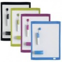 Lavagna magnetica cancellabile a secco Nobo 21,6x28 cm Nobo cornice colori assortiti - 1903816