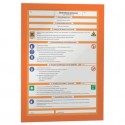 Cornici con pannello magnetico DURABLE DURAFRAME® A4 arancio 236x323mm conf. 2 - 487209