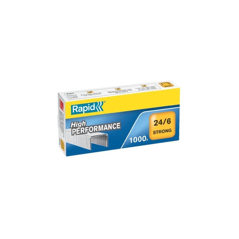 Punti metallici conf. 10x1000 Rapid 24/6 Strong - 24855800
