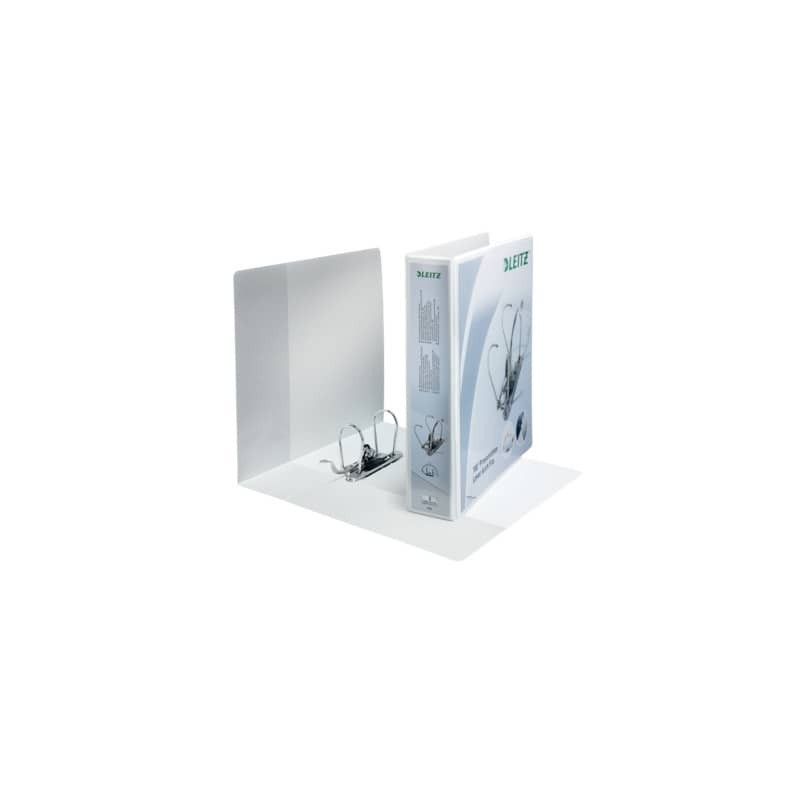 Raccoglitore a leva a 2 anelli bianco Leitz dorso 75 mm 42250001 (Conf.10)