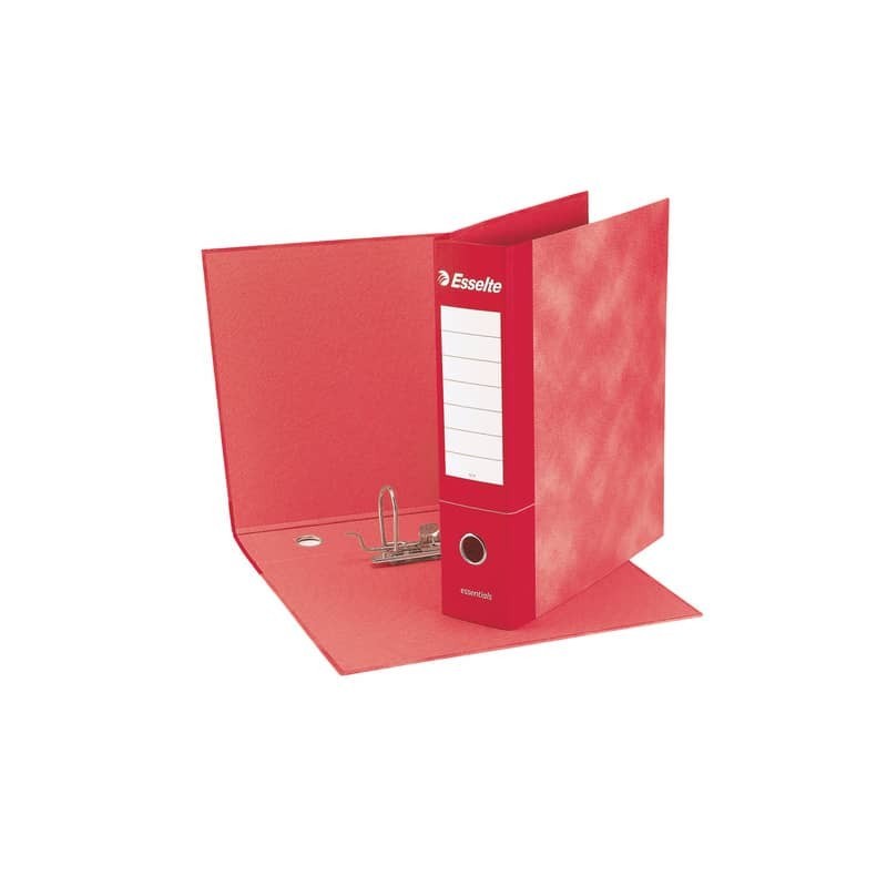 Registratore commerciale Esselte Essentials G73 23x30 cm dorso 8 cm rosso - 390773160 (Conf.6)