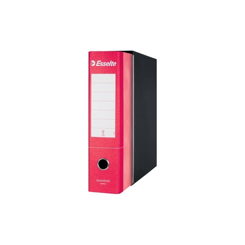 Registratore protocollo Esselte Essentials G75 23x33 cm dorso 8 cm rosso - 390775160 (Conf.6)