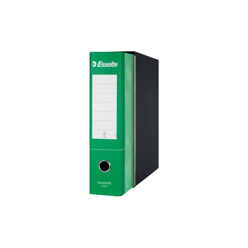 Registratore protocollo Esselte Essentials G75 23x33 cm dorso 8 cm verde - 390775180 (Conf.6)
