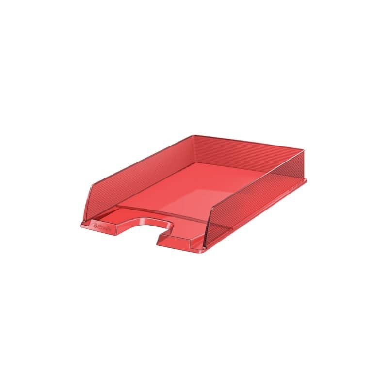 Vaschetta portacorrispondenza Esselte Essentials in polistirene 25,4x6,1x35 cm - conf. 10 pezzi rosso - 623601