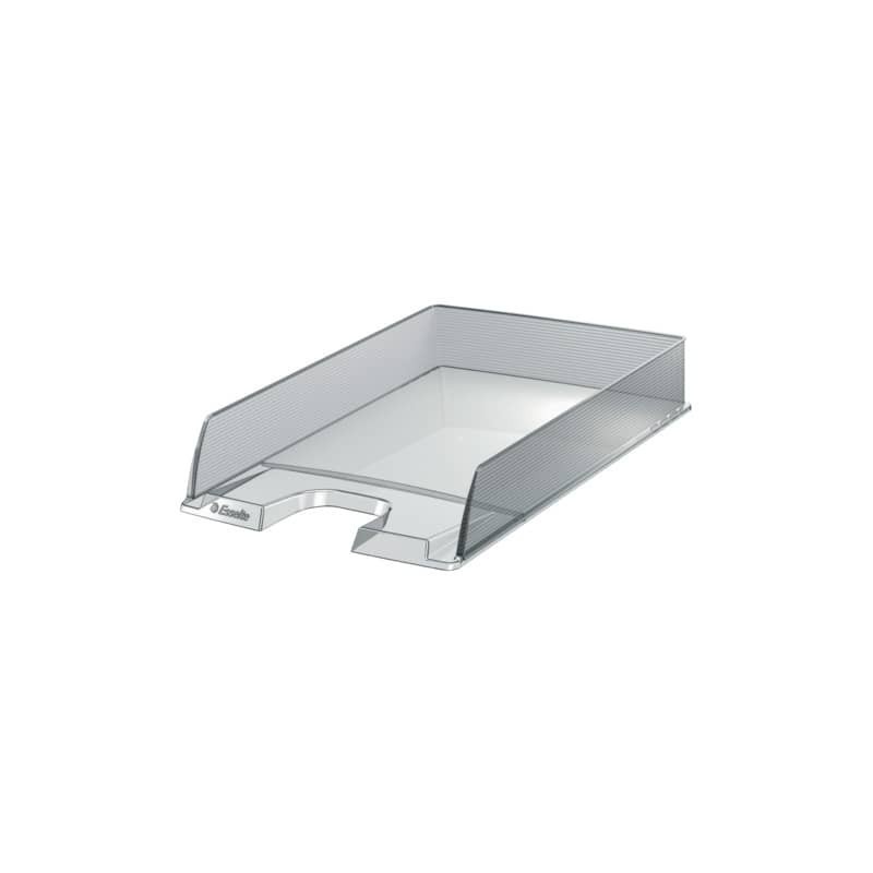 Vaschetta portacorrispondenza Esselte Essentials in polistirene 25,4x6,1x35 cm - conf. 10 pezzi trasparente - 623603