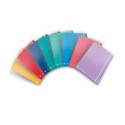 Cartella a 3 lembi con elastico Pigna Monocromo - A4 26x35,5x1,2 cm dorso 1,2 colori assortiti - 0217563 (Conf.6)