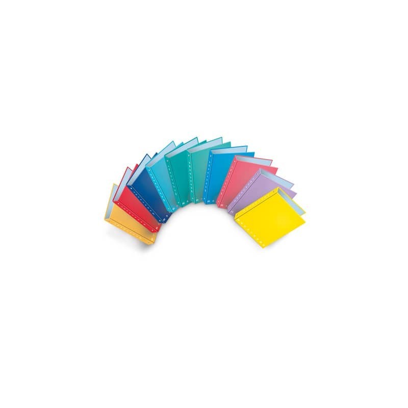 Raccoglitore ad anelli Pigna Monocromo - A5 18,5x22 cm 4 anelli Ø 25 mm colori assortiti - 0013149 (Conf.5)