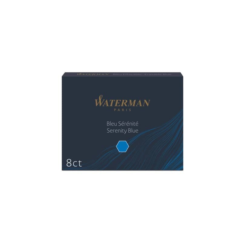 Cartucce inchiostro per Stilografica Waterman in conf. 8 pezzi Waterman inchiostro blu - S0110860 (Conf.2)