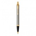 Penna a sfera Parker IM punta M inchiostro blu Parker Brushed Metal GT 1931670
