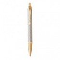 Penna a sfera Parker IM punta M inchiostro blu Premium Warm Silver GT - 1931687