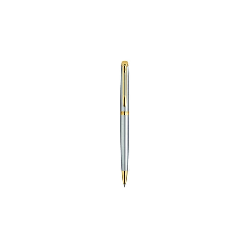 Penna a sfera Waterman Hemisphere GT inchiostro blu Waterman argento con finiture placcate in oro - S0920370
