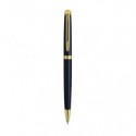 Penna a sfera Waterman Hemisphere GT inchiostro blu Waterman nero con finiture placcate in oro - S0920770