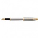 Penna roller Parker IM punta F inchiostro nero Brushed Metal GT 1931663