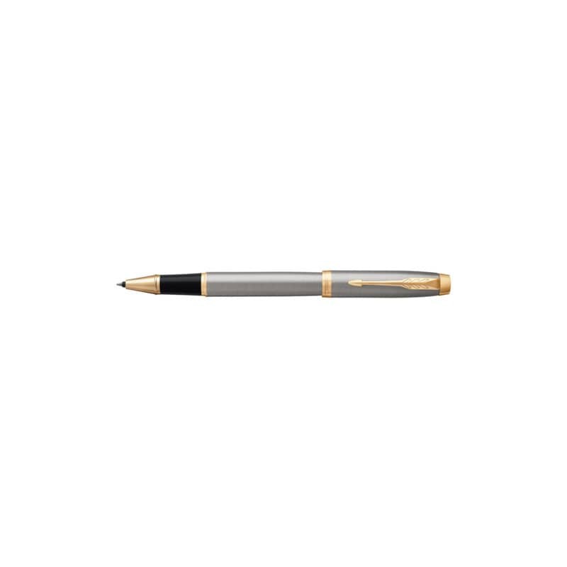 Penna roller Parker IM punta F inchiostro nero Brushed Metal GT 1931663