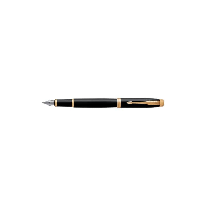 Penna stilografica Parker IM punta M inchiostro blu Black GT - 1931652