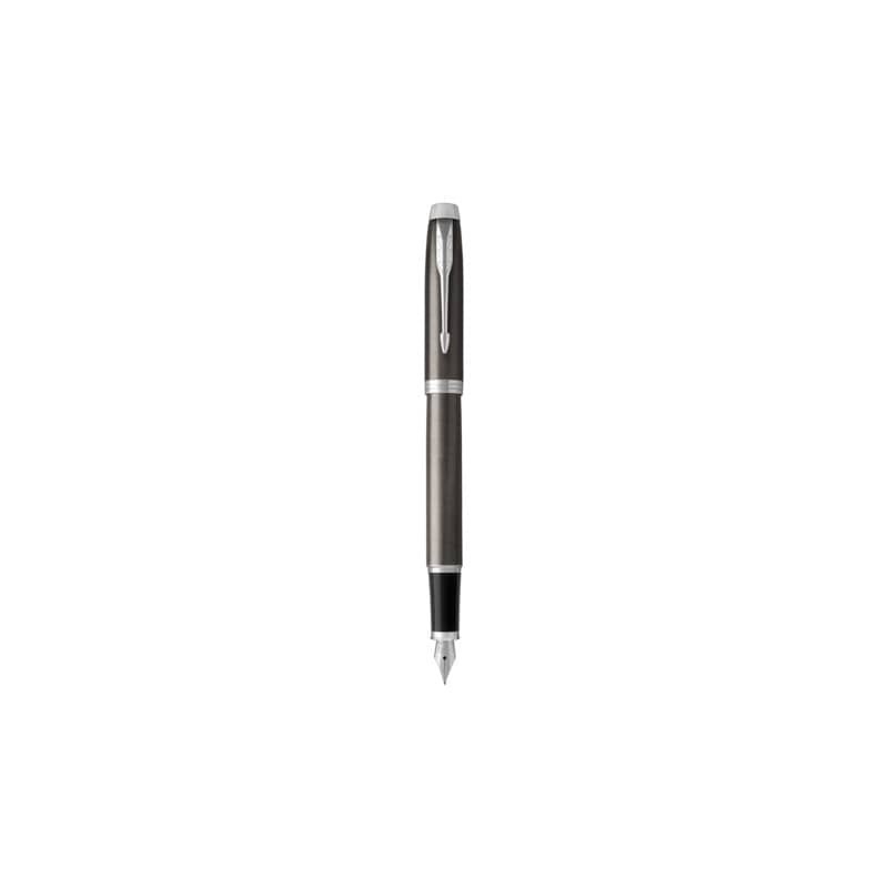 Penna stilografica Parker IM punta M inchiostro blu Dark Espresso - 1931657